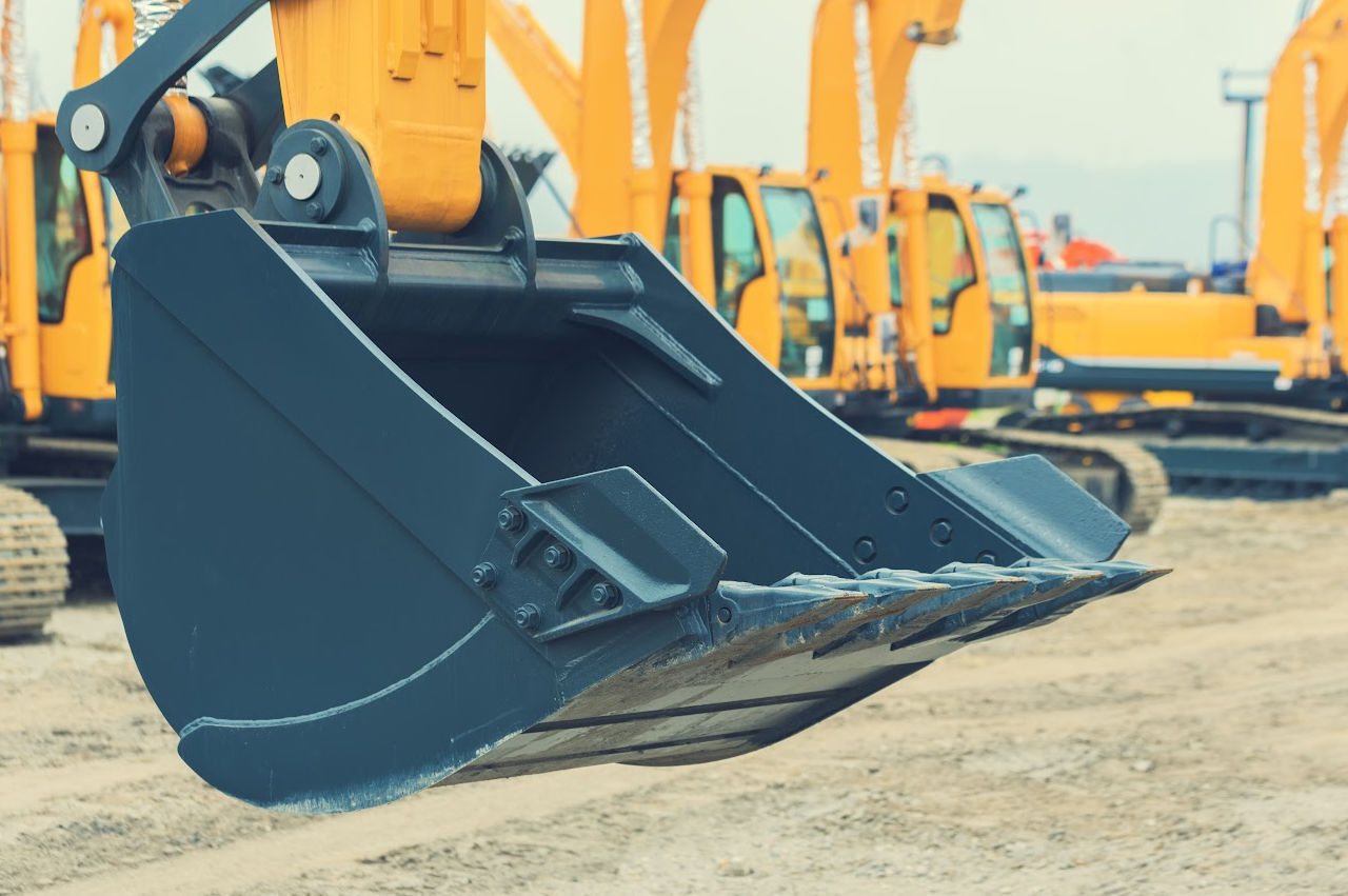 Image of excavators that do different types of septic service