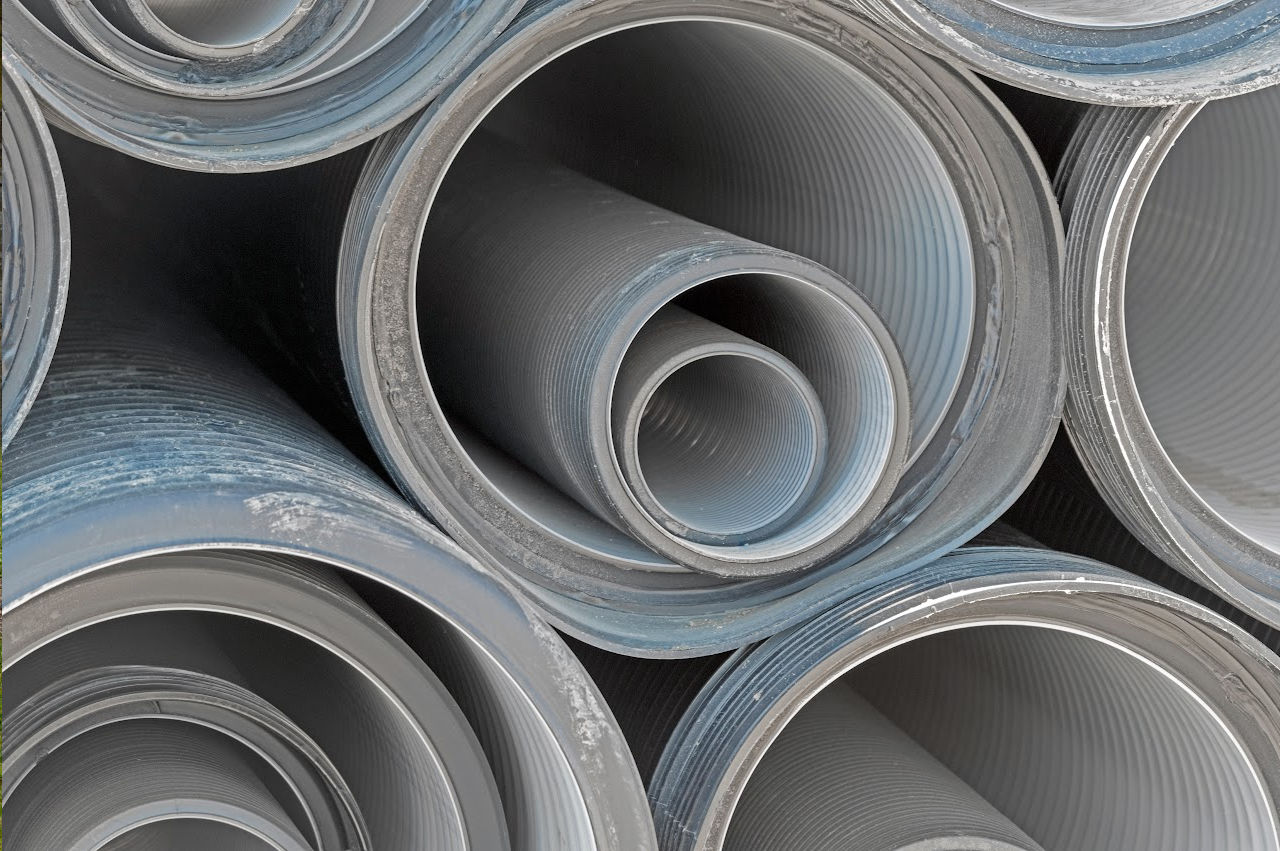 Image of septic tank pipes