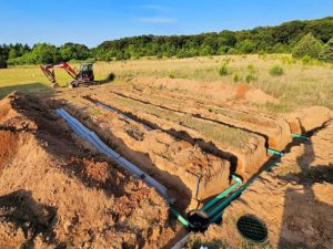 image of a new septic field in peoria county